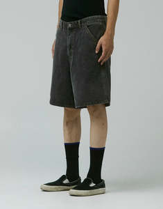 Mens Shorts: Reynolds 21" Denim Shorts - Washed Black