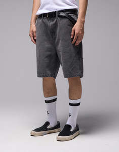 Mens Shorts: Distend VT Denim 20.5" Carpenter Shorts - Washed Grey
