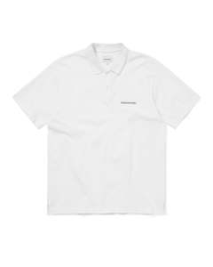 T-Logo Short Sleeve Jersey Polo - White