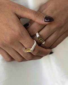 Nisha Ring - Mixed Metal