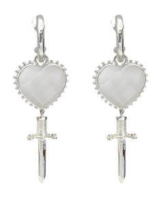 Mountain And Moon: Juliet Earrings | Silver Plated - Silver