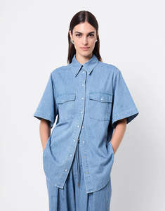 Mossman: High Tide Shirt - Chambray