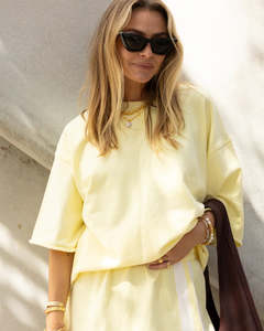 Luna Lane: The Mason Tee - Lemon
