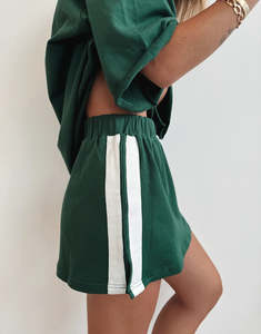 The Maya Mini Skirt - Forest Green