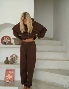 The Club Track Pants - Brown