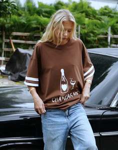 Luna Lane: The Champagne Tee - Brown