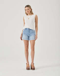 Lou Denim Shorts - Sunshine Blue