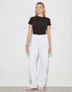Rollas: Arc Barrel Jeans - White Gold