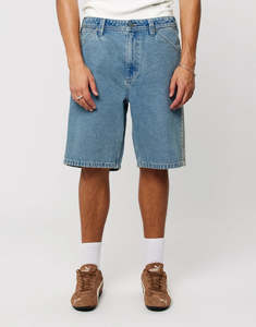 A5 Baggy Deniim Shorts - Barry Stripe