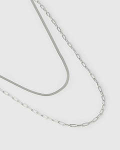 Arms Of Eve: Louie Silver Necklace - Silver