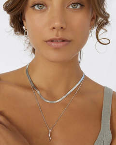 Cornicello Silver Charm Necklace - Silver