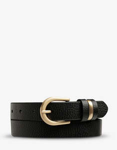 Over and Over Belt - Black/Gold