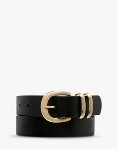 Let it Be Belt - Black/Gold