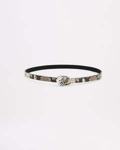 Womens Belts: Tate Leather Belt - Snake