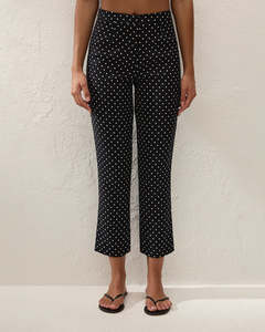 Iria Capri Pant - Lola Polka Dot - Black/Cream