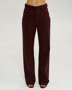 Vegan Suede Jean - Syrah