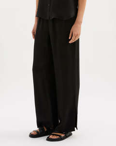 Womens Pants: Dara Cupro Pant - Black