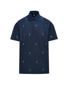 Eastside Golf: Snap Placket Polo - Midnight Navy Swingman