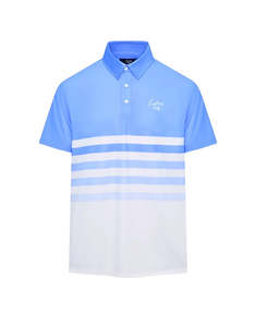 Eastside Golf: Signature Polo - Tranquil Blue Ombre Stripe