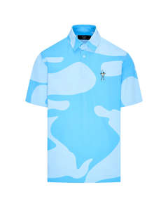 Snap Placket Polo - Polaris Blue/Provence Blue