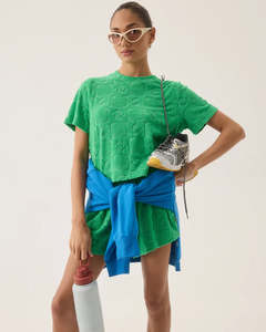 Cruise Dolphin Terry Top - Tropical Green