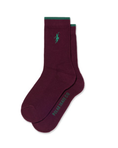 Polar Skate Co: Business Socks No Complies Forever - Bordeaux/Green
