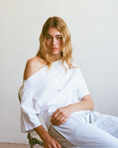 Commonplace Essentials: Asymmetrical Top - White