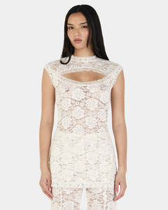 Ownley: Nabila Top - Ivory