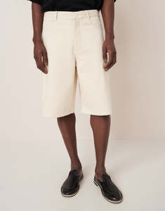 Workwear Shorts - Ecru Denim