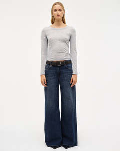 Womens Bottoms: Milla Wide Amaze - Dark Vintage Indigo