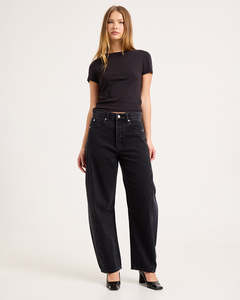 Womens Bottoms: Arc Barrel Mercer Black - Mercer Black