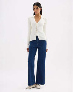 Odette Knit Top - Salt