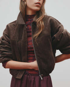 Womens Jackets Coats: Sabina Bomber - Espresso