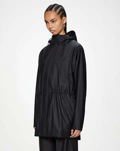 Womens Jackets Coats: Bold Long Jacket W3 - Black