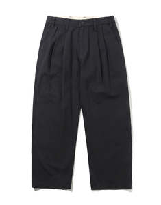 Pleated Trousers - Washed Black