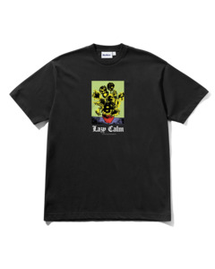 Mens T Shirts: Lazy Calm Tee - Black