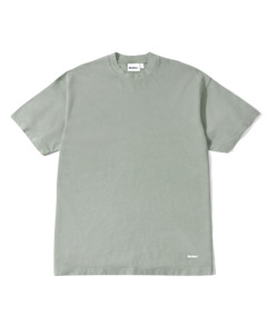 Mens T Shirts: Basic Tee - Washed Dull Mint