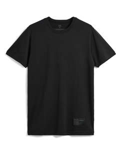 Mens T Shirts: Merino Wool Underwear Half-Sleeve T-Shirt - Black