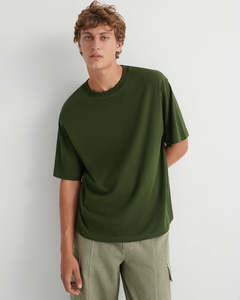Mens T Shirts: Box T-Shirt - Sycamore