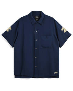 Non Down Jpnsp Rayon Shirt Half Sleeve - D.Navy
