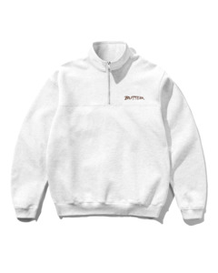 Mens Hoodies Sweats Knitwear: Panel 1/4 Zip Sweater - Ash