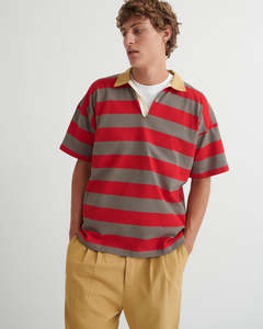 Line Up Jersey - Poppy Stripe