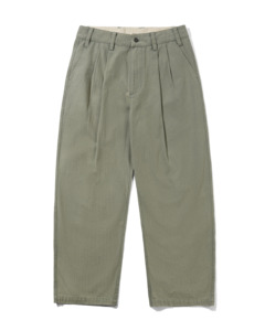 Pleated Trousers - Washed Fatigue