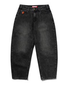 Mens Pants: Santosuosso Denim Jeans - Stonewash Black