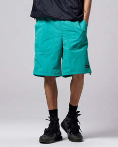 Non Down Mountain W-Pocket Shorts - Moss Blue Green
