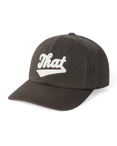 Mens Hats Caps And Beanies: Overdyed That Applique Cap - Washed Black