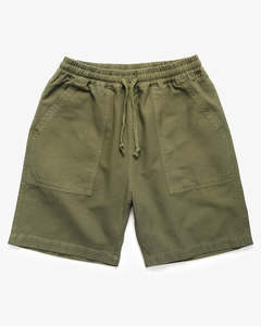Mens Shorts: Classic Chef Shorts - Olive
