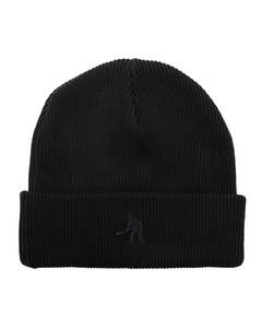 Solid Cotton Beanie - Black