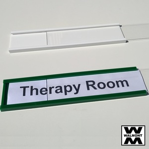 Door / Wall Label Holder Acrylic - Walmont