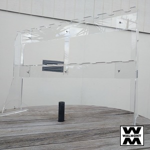 Stand Alone System for Champagne Wall - Shelf 10 glasses 1m long - Walmont